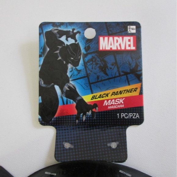 Marvel Black Panther Adult Mask Plastic Formed Full Face Mask - Picture 2 of 7